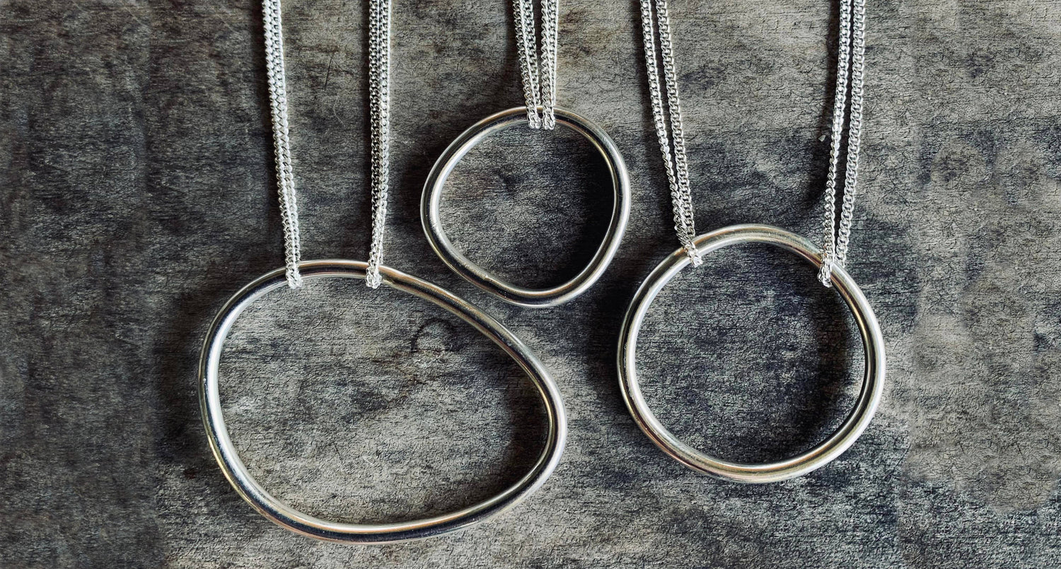 Stone and Metal Jewellery Noosa Sterling Silver Handmade Necklace