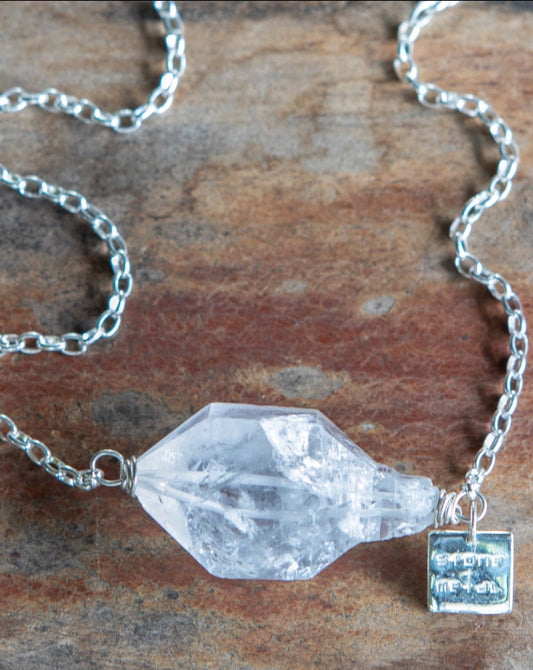 Tibetan Quartz Raw Necklace
