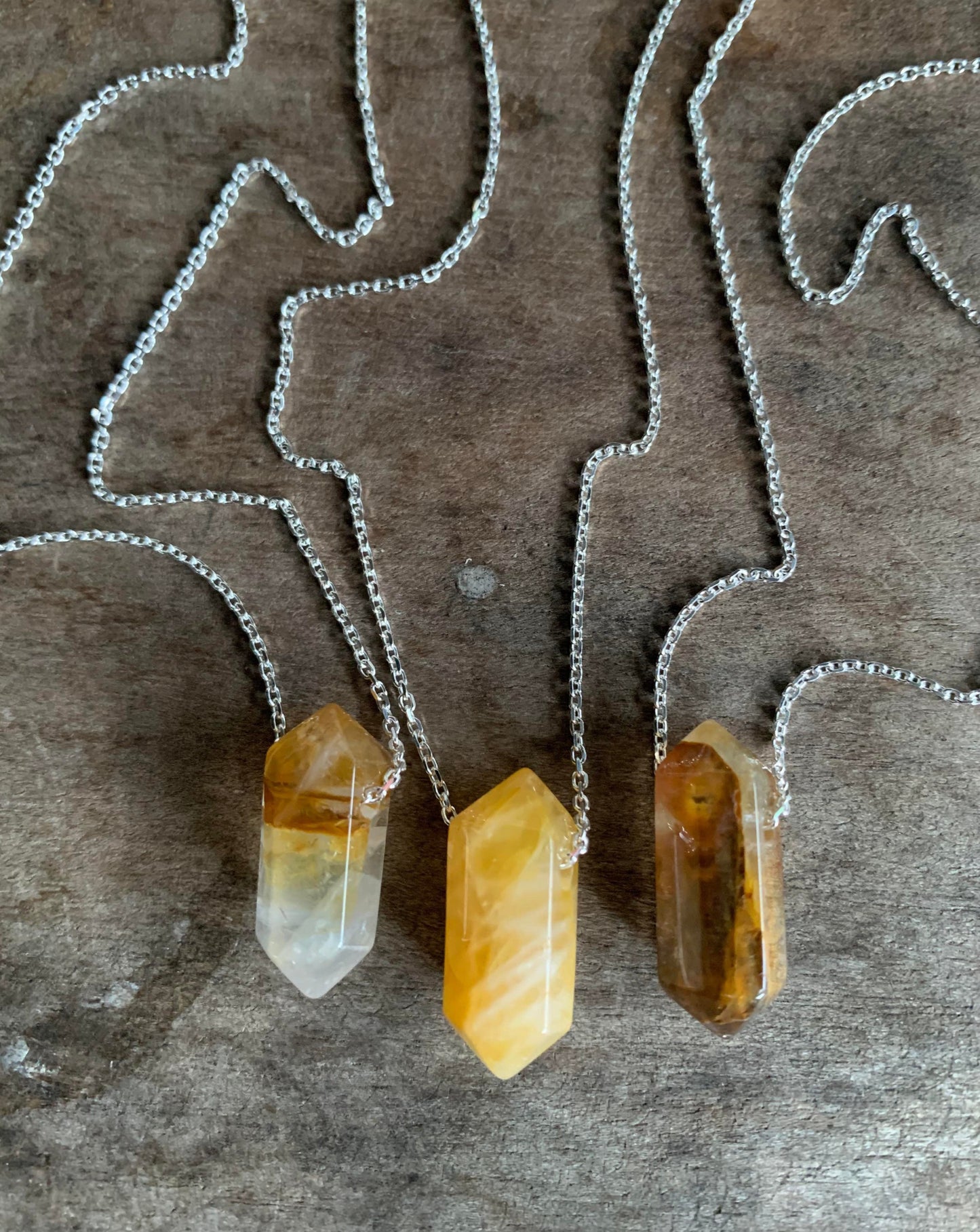 Yellow Hematoid Quartz Necklace