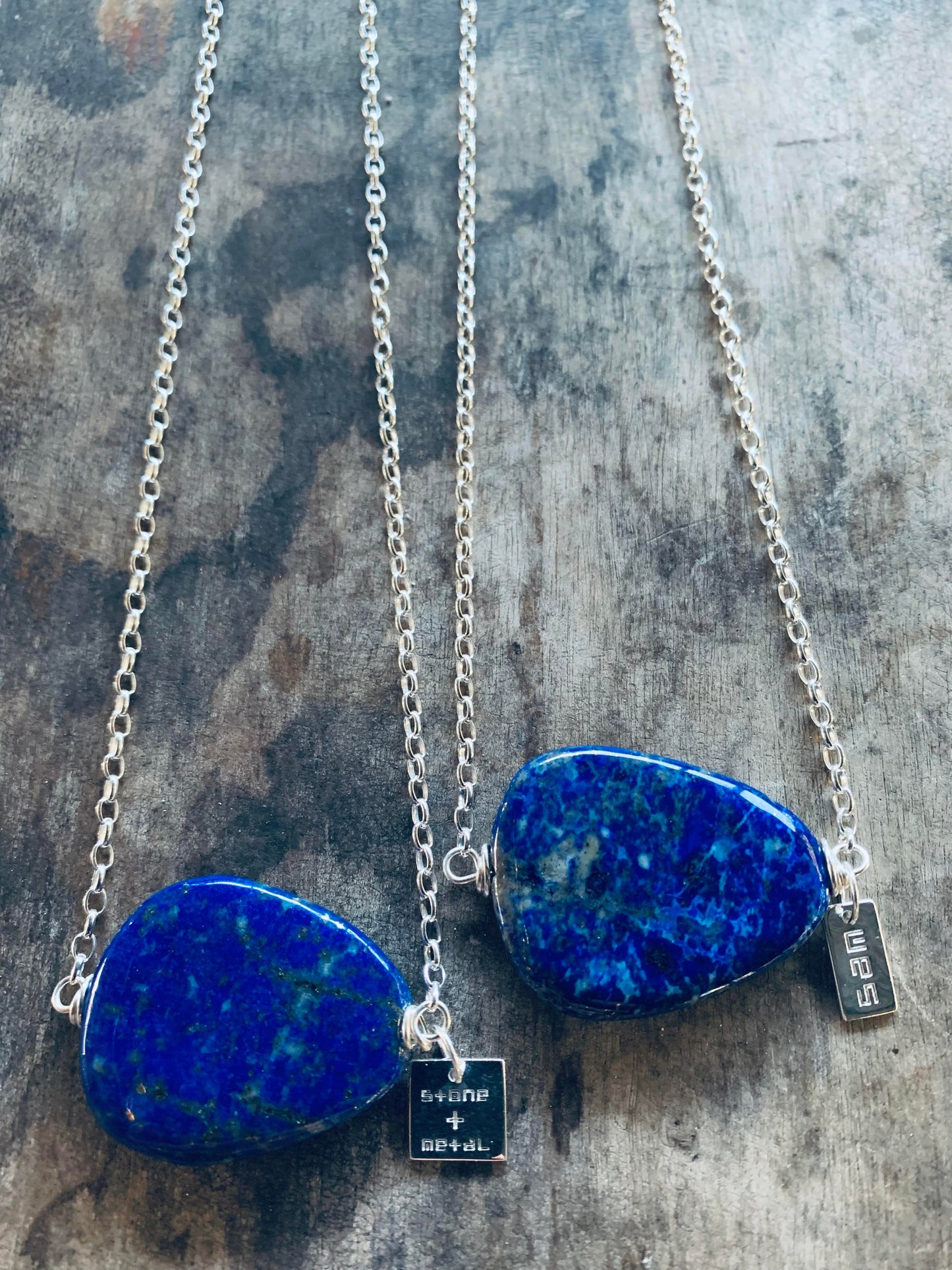 Lapis Lazuli Pebble Necklace