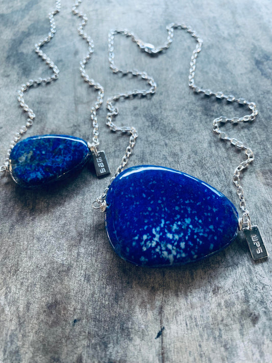 Lapis Lazuli Pebble Necklace
