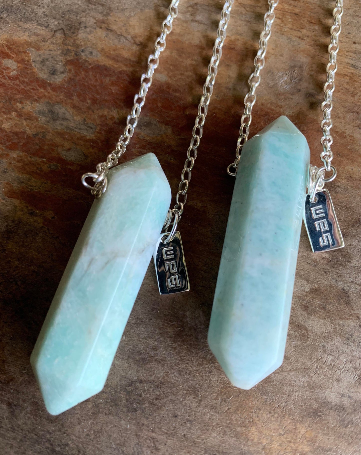 Amazonite Double Point Necklace