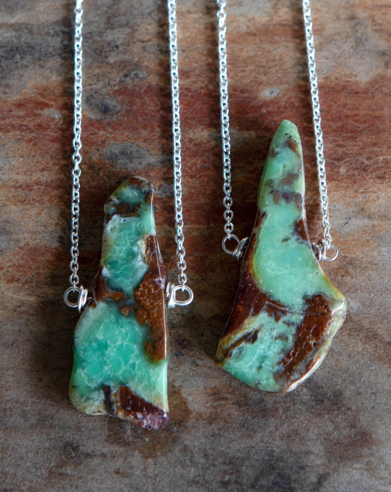 Raw Queensland Chrysoprase Necklace