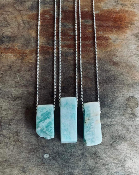 Amazonite Raw Necklace