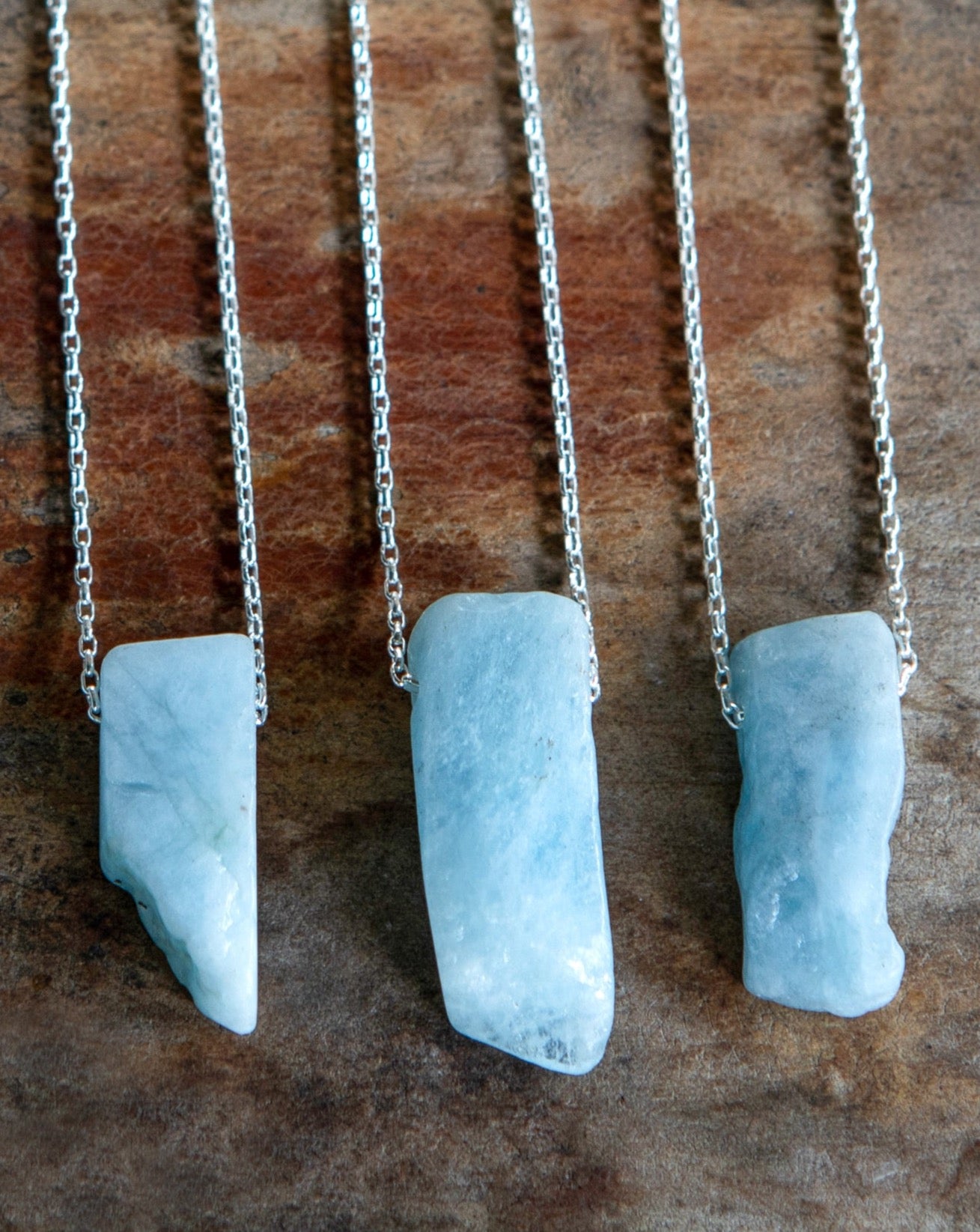 Aquamarine Raw Necklace