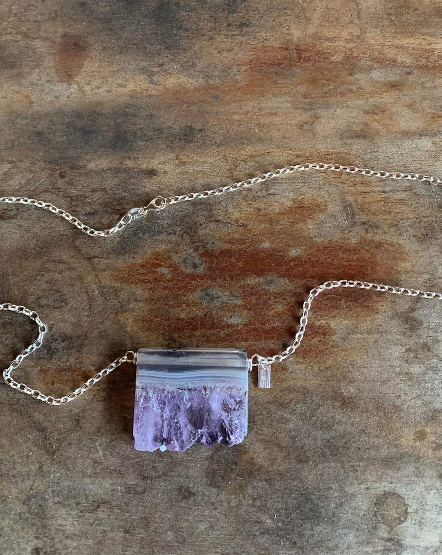 Amethyst Slice Necklace