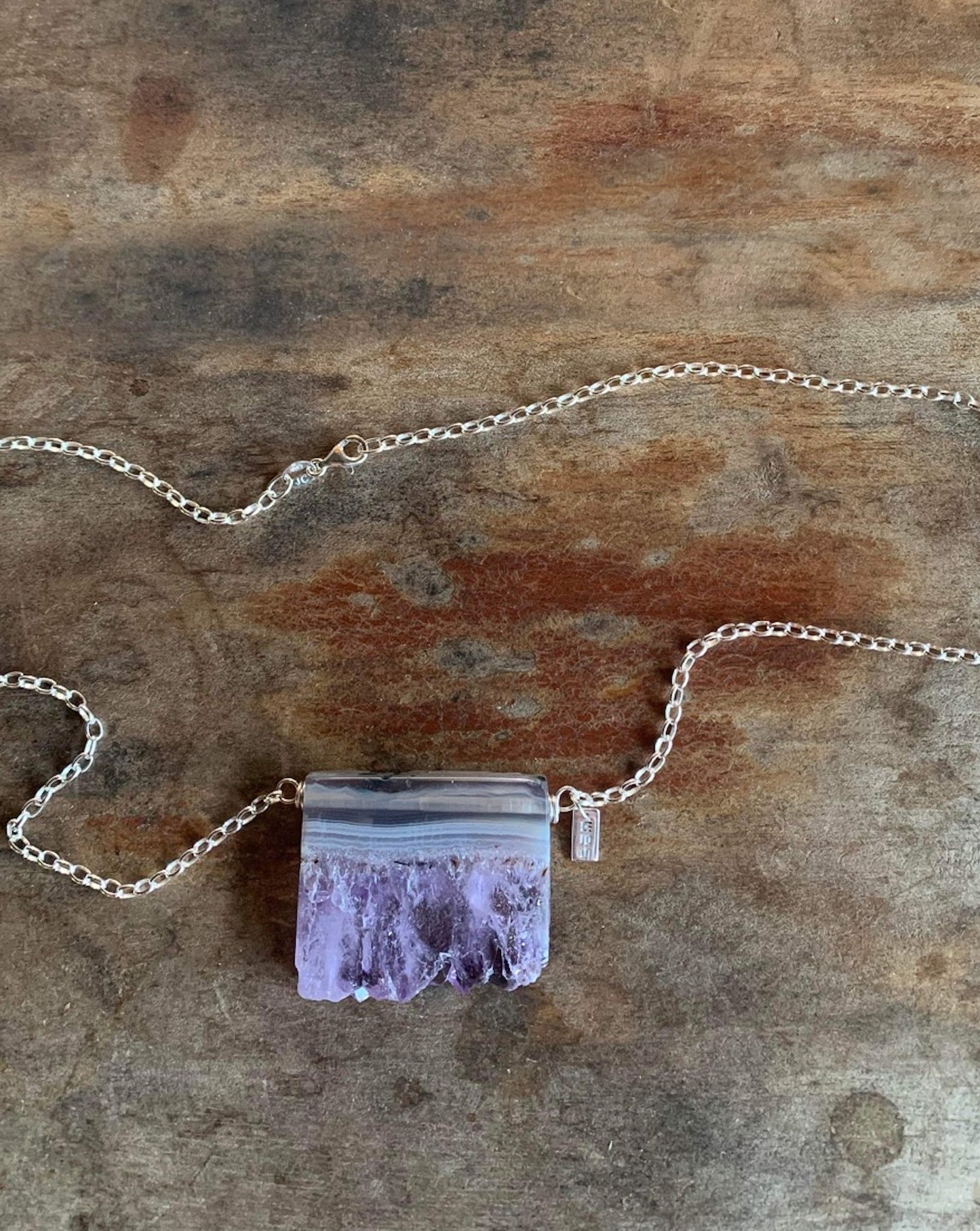 Amethyst Slice Necklace