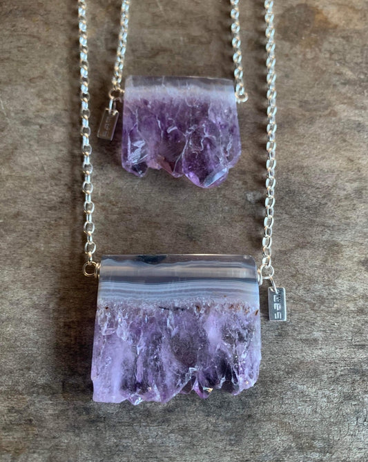 Amethyst Slice Necklace