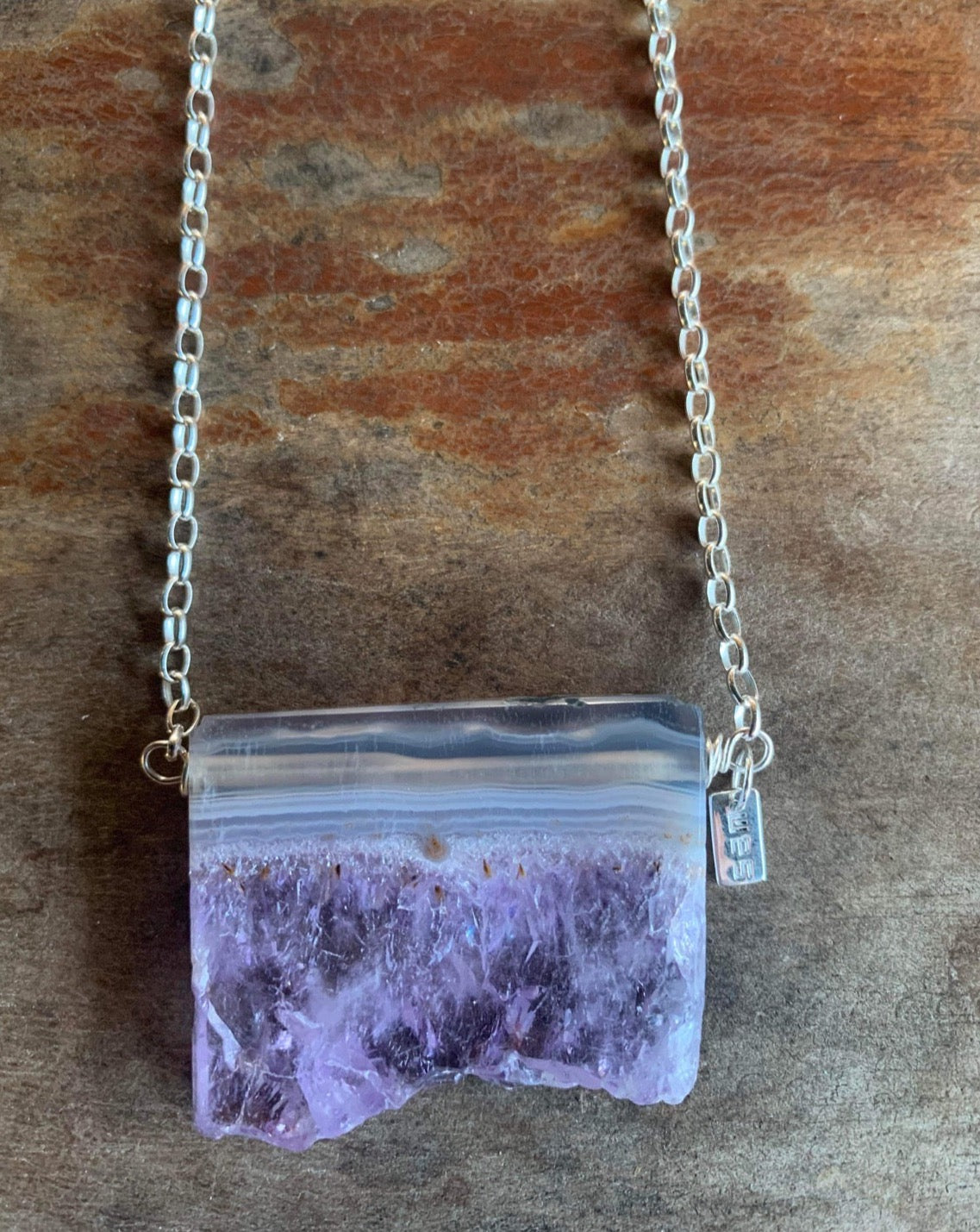 Amethyst Slice Necklace