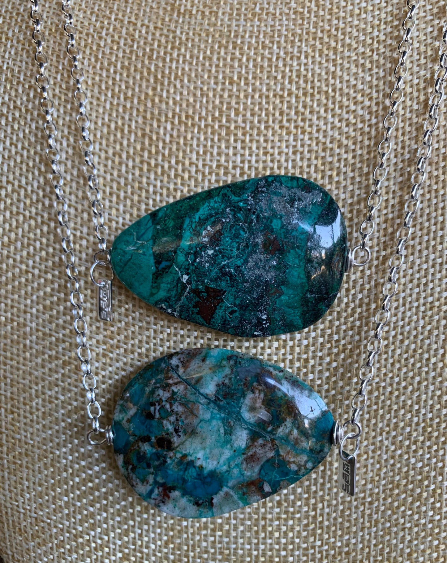 Chrysocolla Pebble Necklace