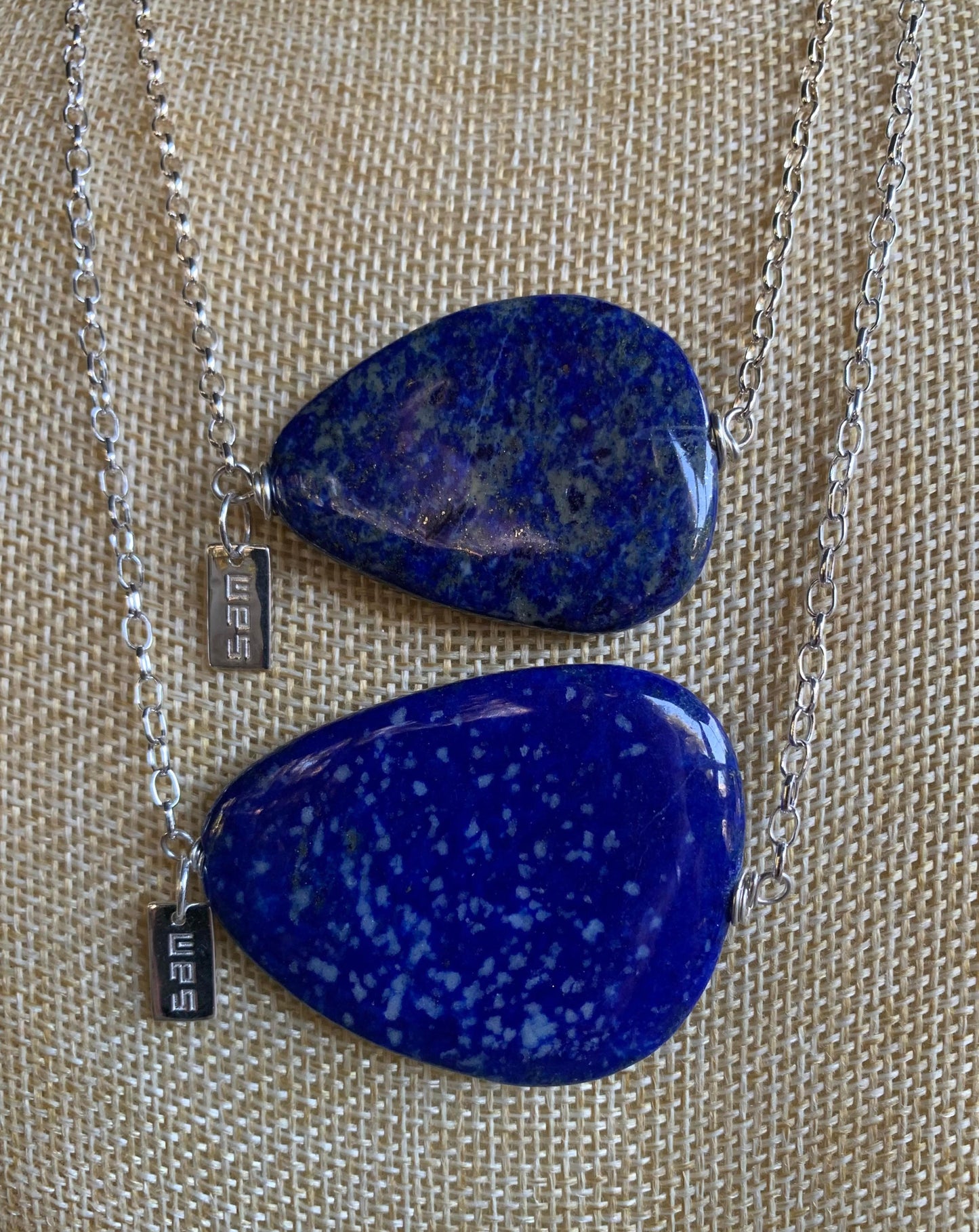 Lapis Lazuli Pebble Necklace