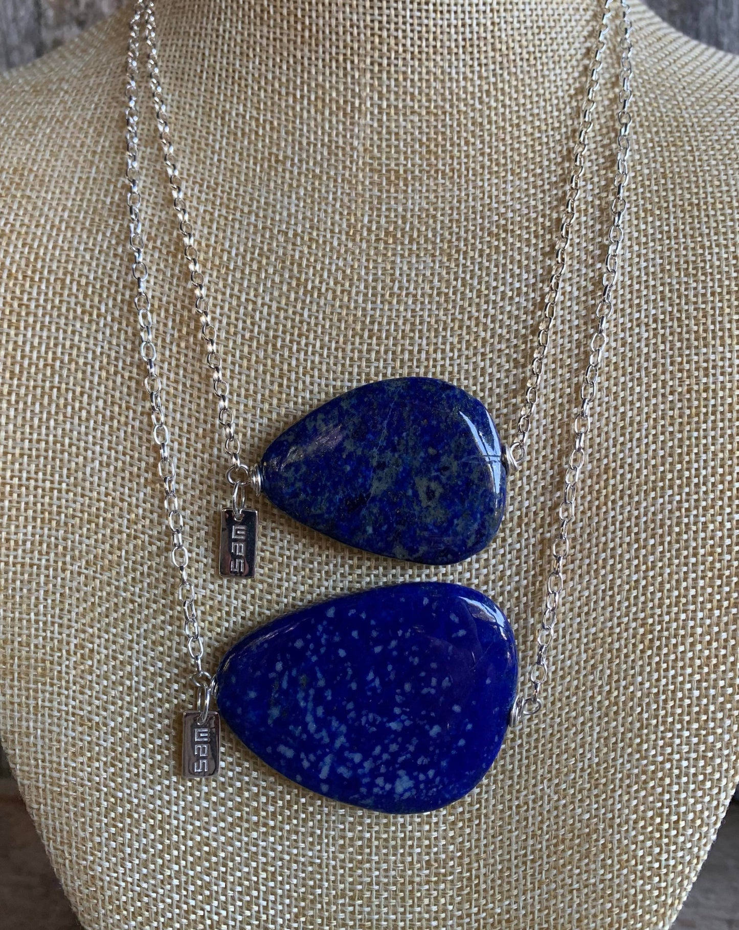 Lapis Lazuli Pebble Necklace