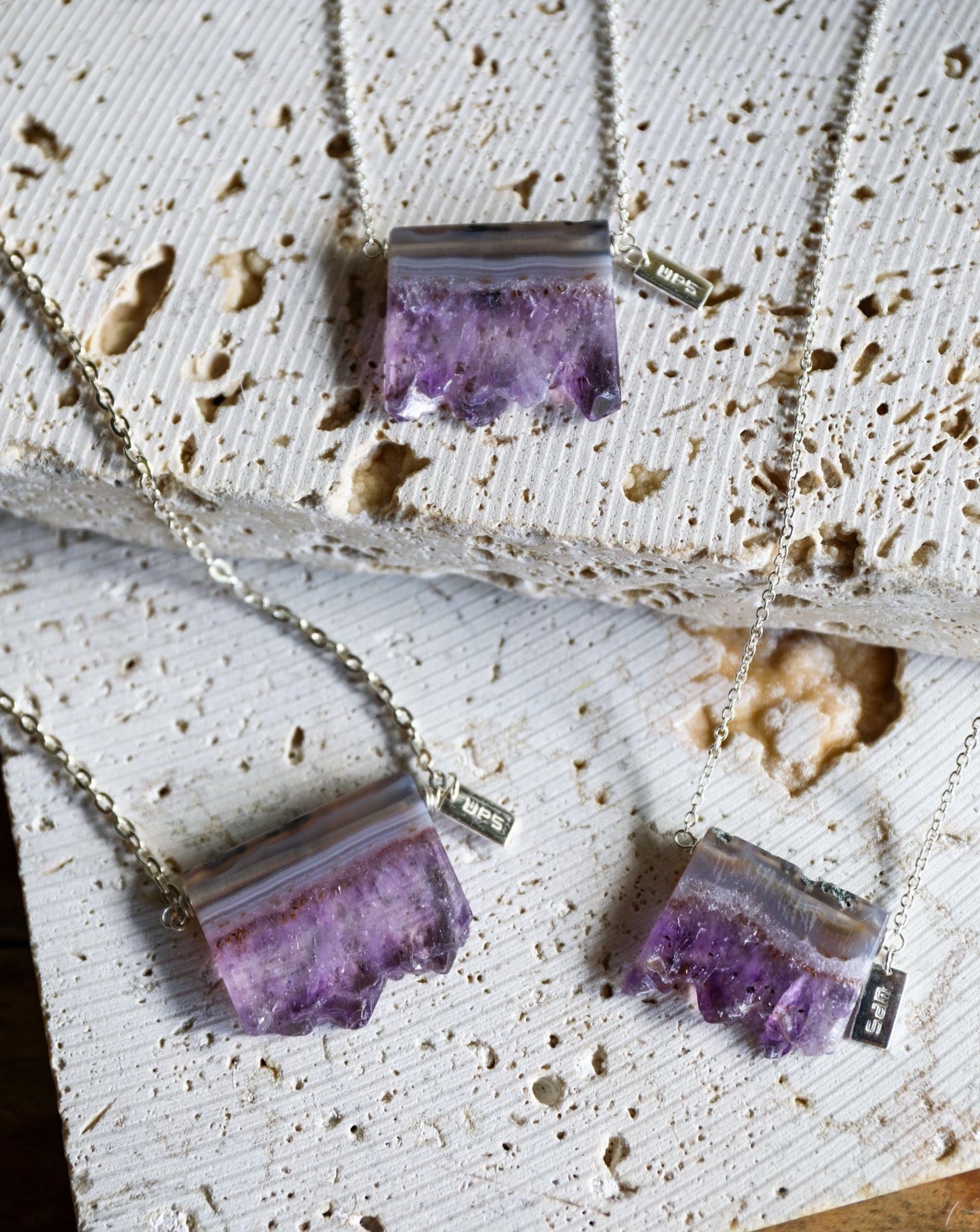 Amethyst Slice Necklace