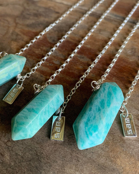 Amazonite Double Point Necklace