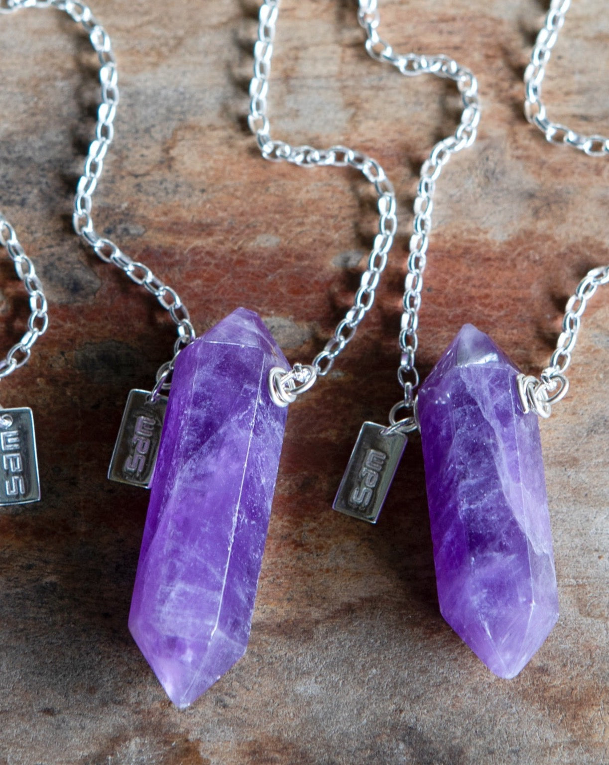 Amethyst gemstone deals necklace