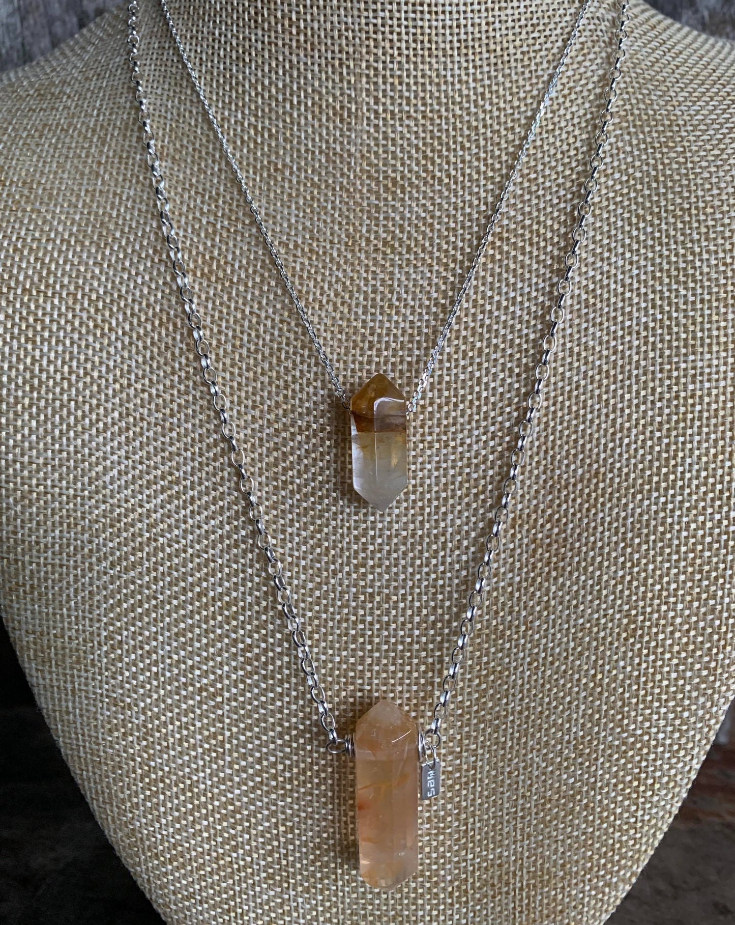 Yellow Hematoid Quartz Necklace