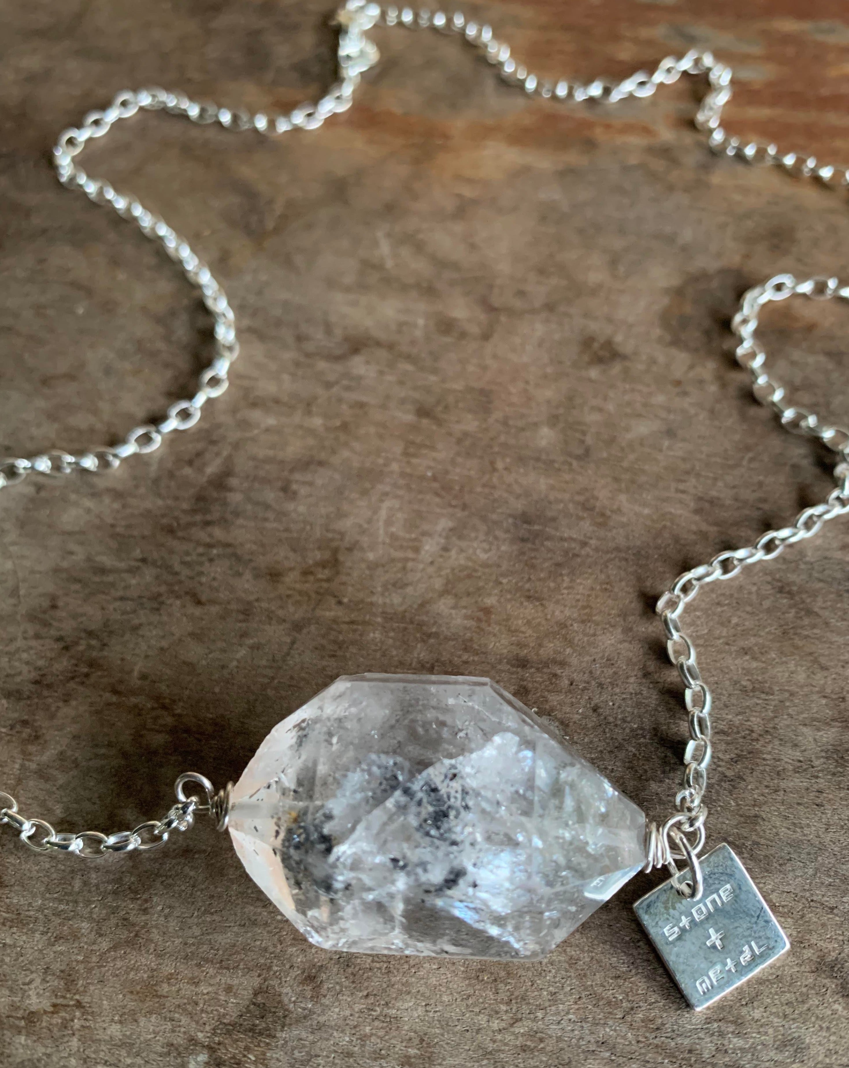 Quartz necklace sale