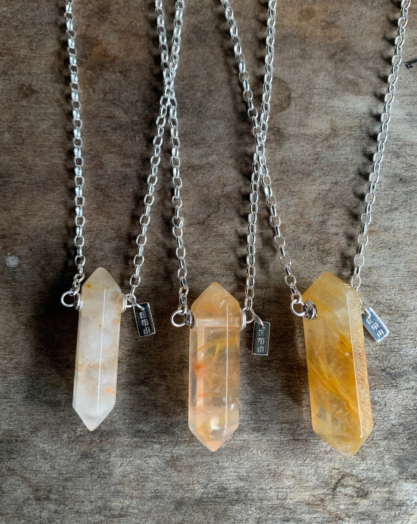 Yellow Hematoid Quartz Necklace