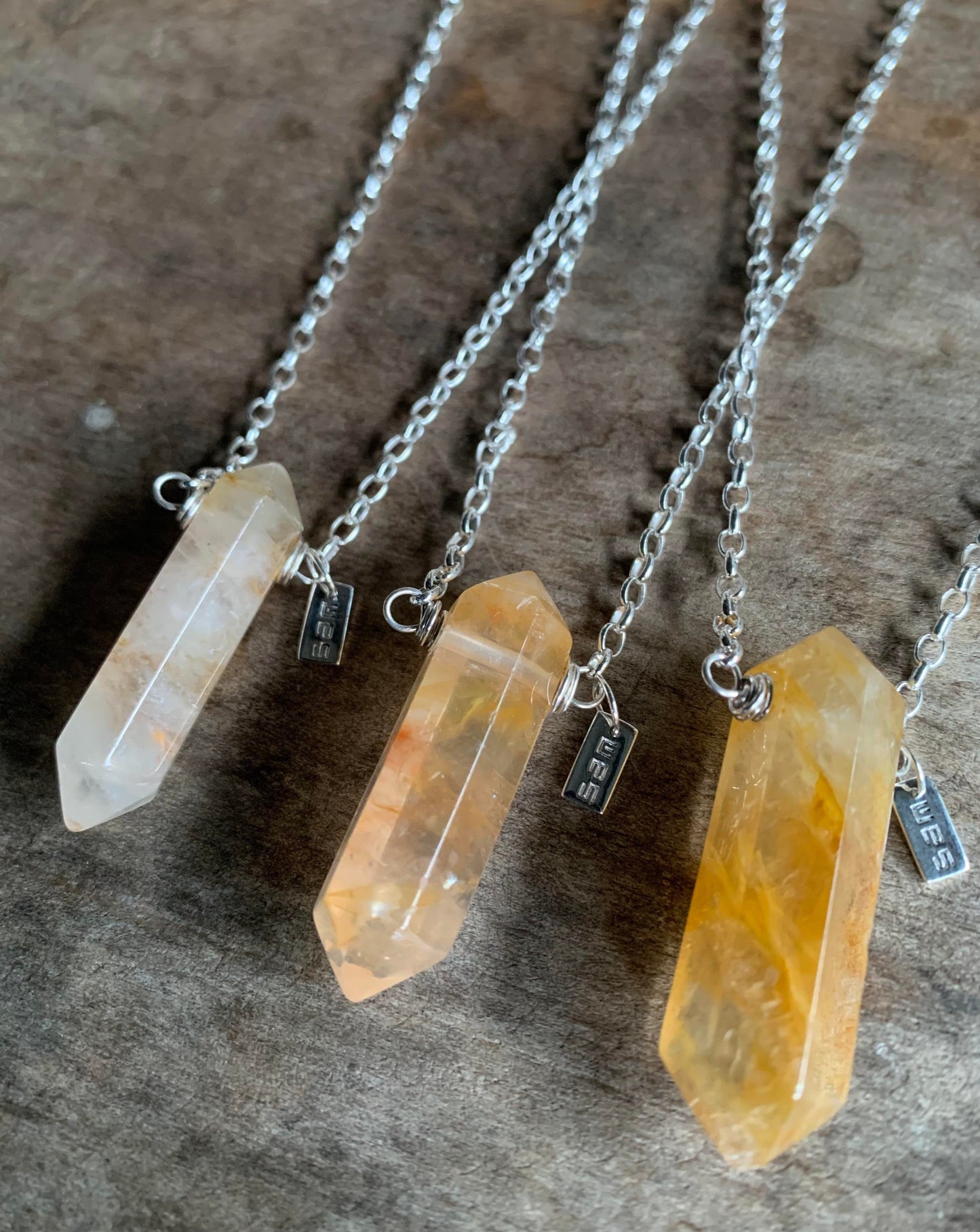 Yellow Hematoid Quartz Necklace